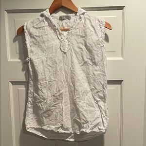 White Sleeveless Top